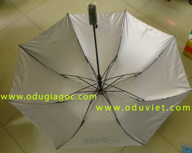 Dù gấp 3 vải tráng bạc 2 da